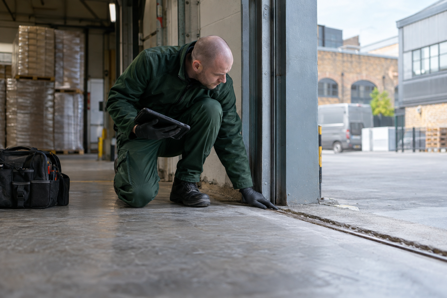 Forest Gate pest control technician during targeted control preparation